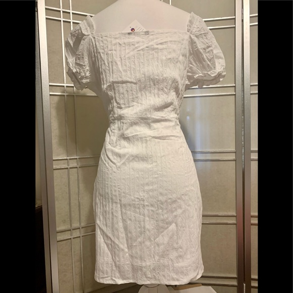 SOLD OUT SUMMER WHITE COTTON Crinkle dress - Picture 2 of 9
